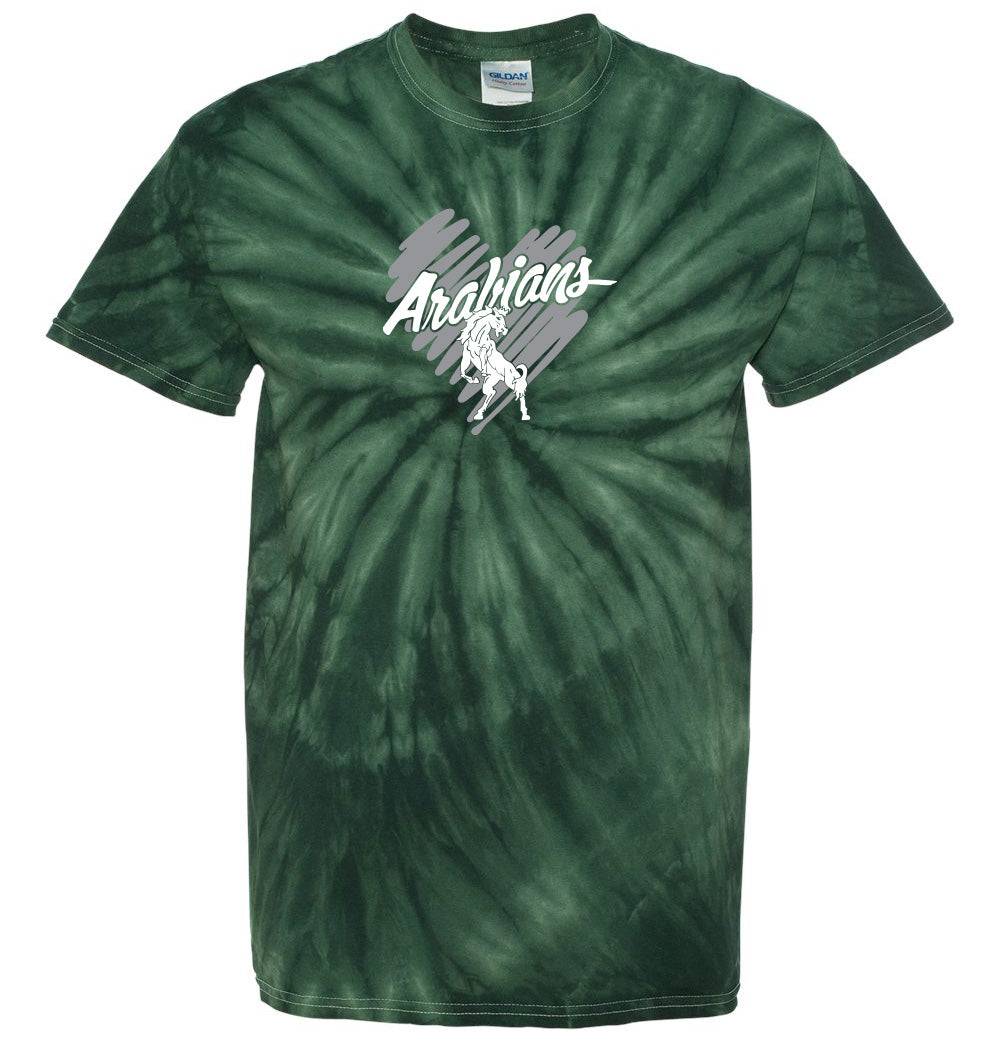 Arabians Heart Forest Tie-Dyed Short Sleeve T-Shirt