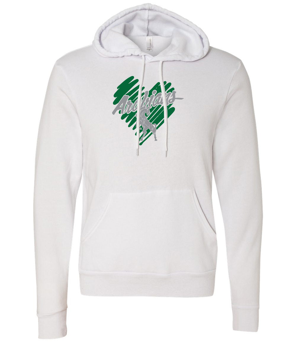 Arabians Heart Fleece Hoodie