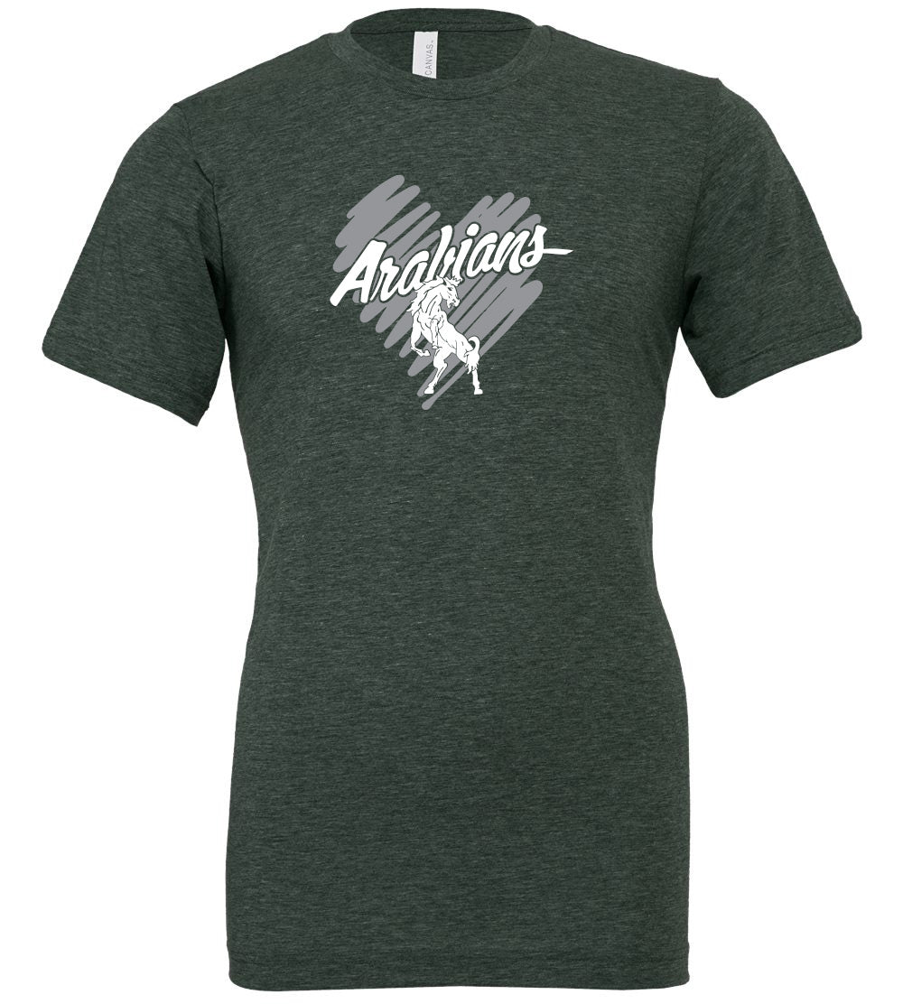 Arabians Heart Short Sleeve T-Shirt
