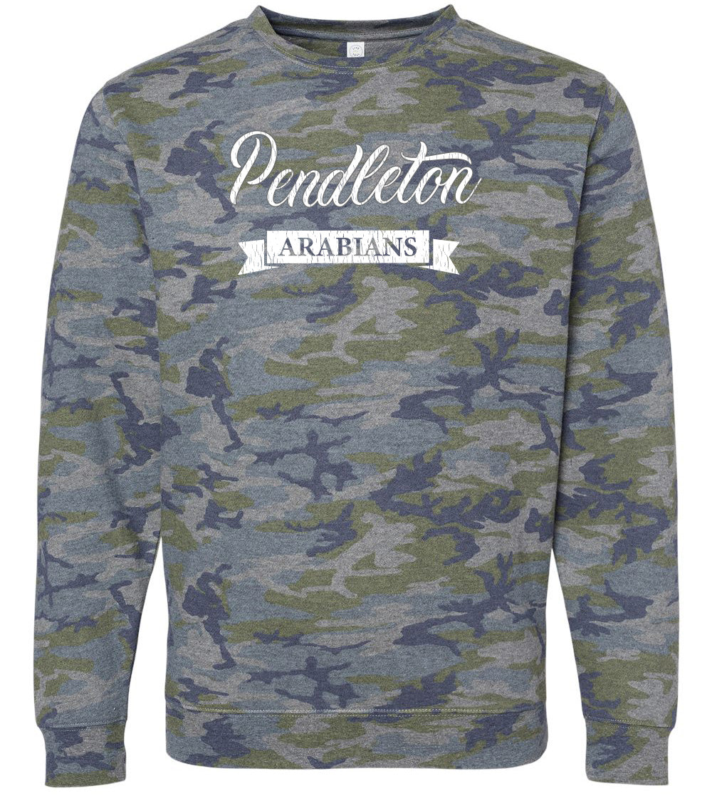 Pendleton Arabians Vintage Camo Crewneck Sweatshirt
