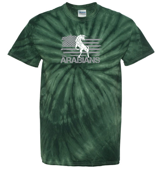 Arabians Flag Forest Tie-Dyed Short Sleeve T-Shirt