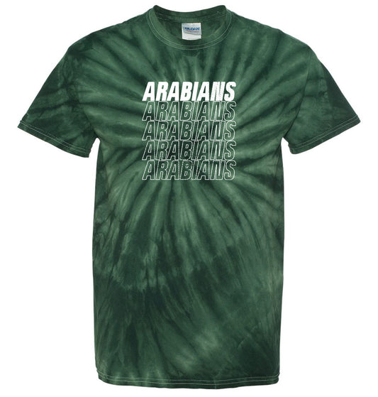 Arabians Outline Forest Tie-Dyed Short Sleeve T-Shirt