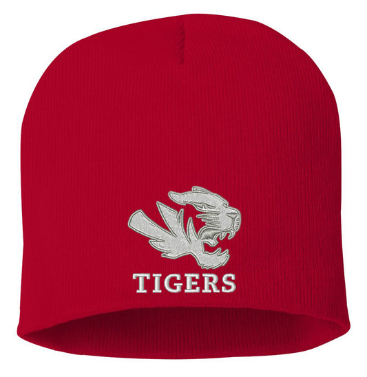 Fishers Tigers Embroidered 8" Knit Beanie