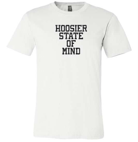 Hoosier State of Mind White Short Sleeve T-Shirt