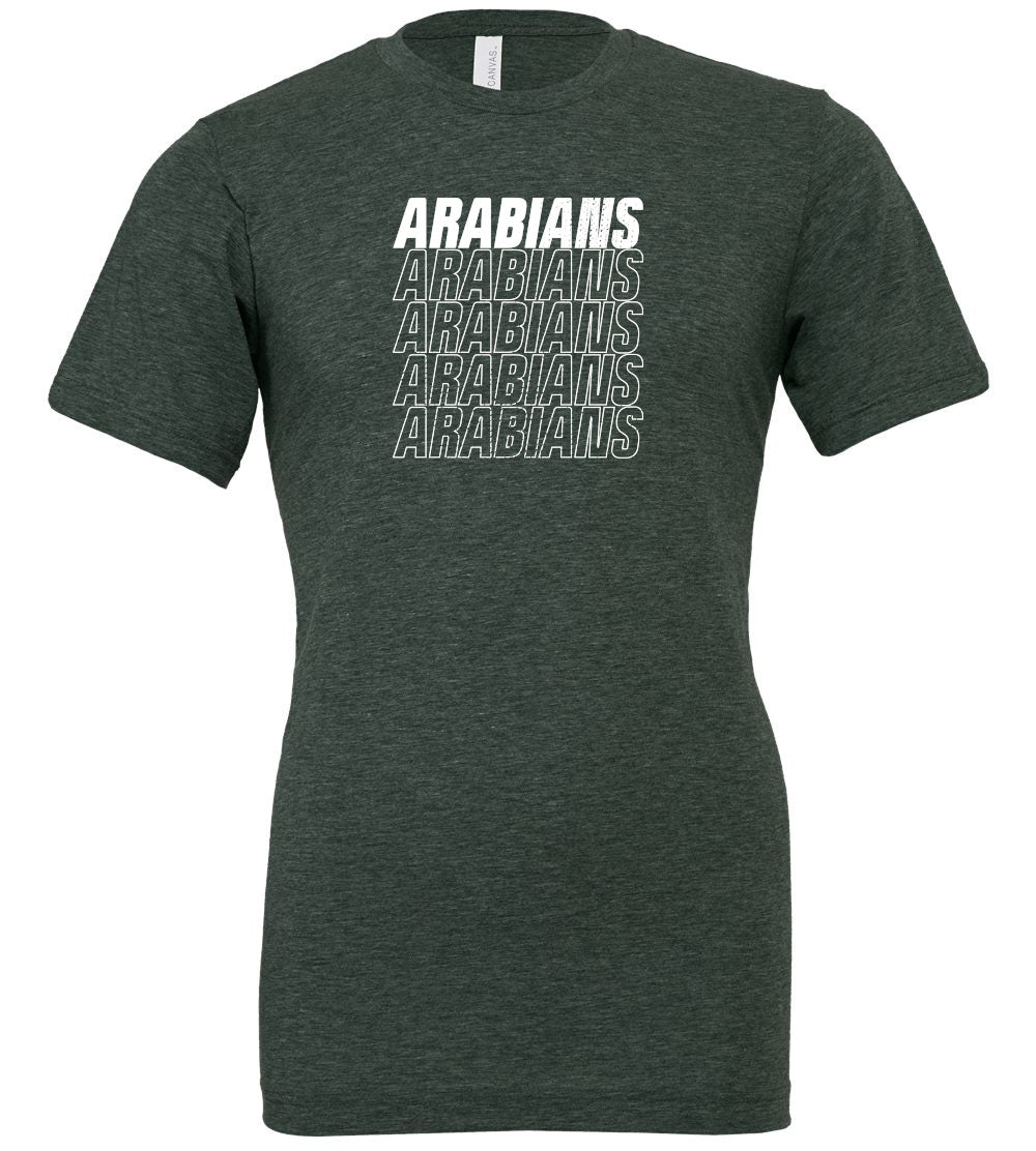 Arabians Outline Short Sleeve T-Shirt