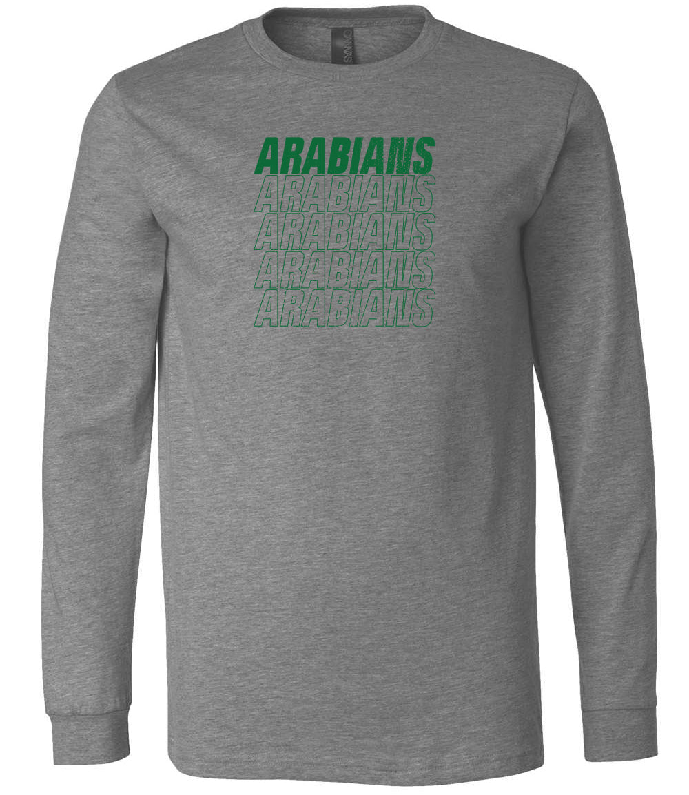 Arabians Outline Long Sleeve T-Shirt