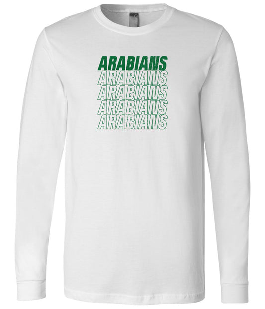 Arabians Outline Long Sleeve T-Shirt