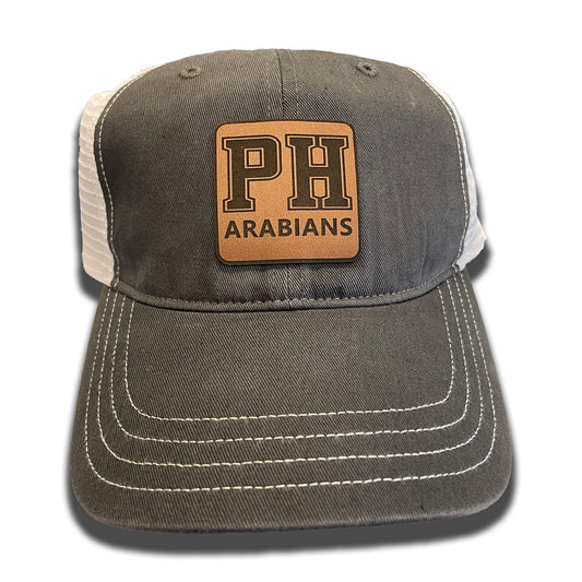 Pendleton Heights Arabians Leather Patch Charcoal/White