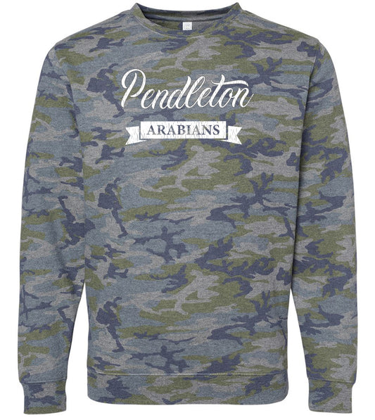 Pendleton Arabians Vintage Camo Crewneck Sweatshirt